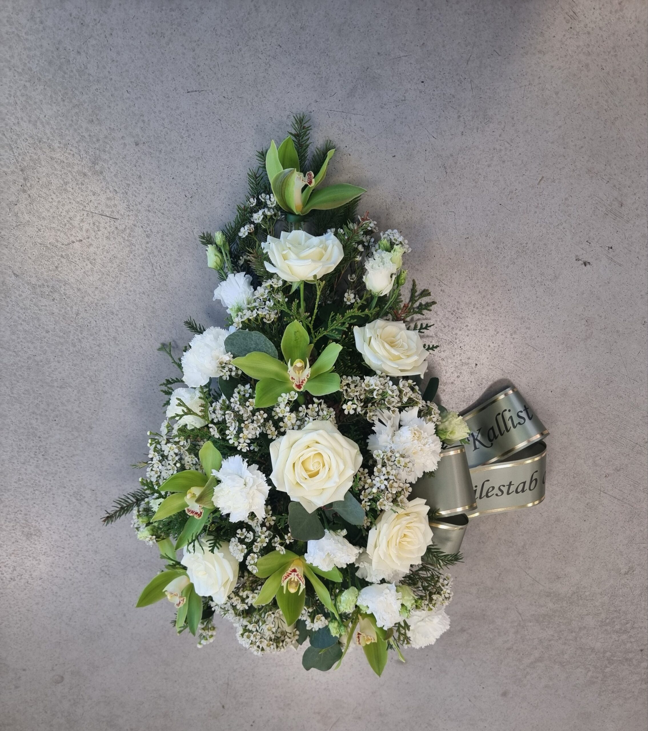 Leinakimp tilgakujuline – Roheline/valge